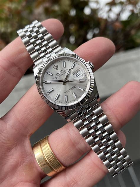 rolex datejust 126234 silver